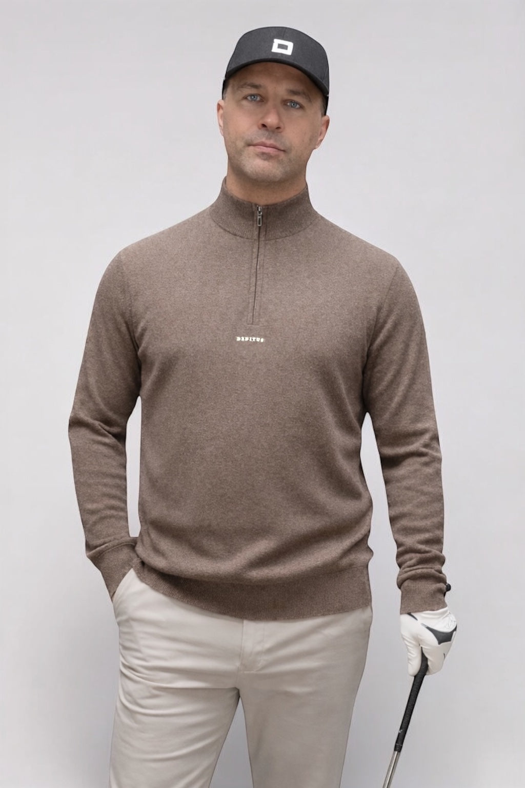 Wool-Cashmere Quarter Zip