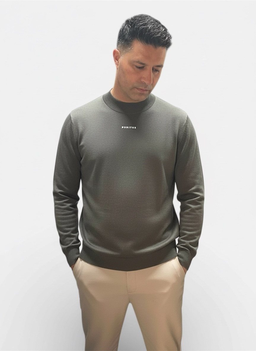 Elite Mockneck Knit Sweater