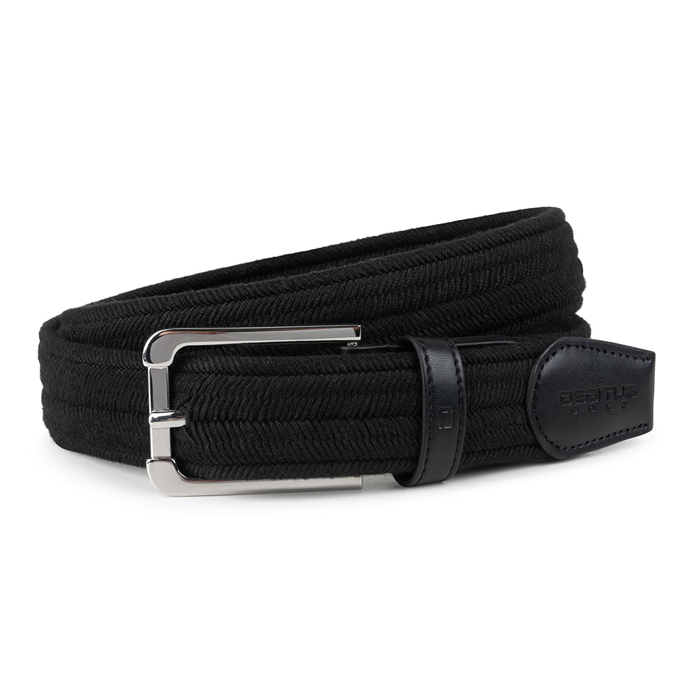 STRETCHY BRAIDED BELT BLACK